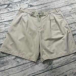Patagonia Vtg 90's Shorts Mens 40 (Fits 38") Khaki Chino Pleated Front Outdoors‎